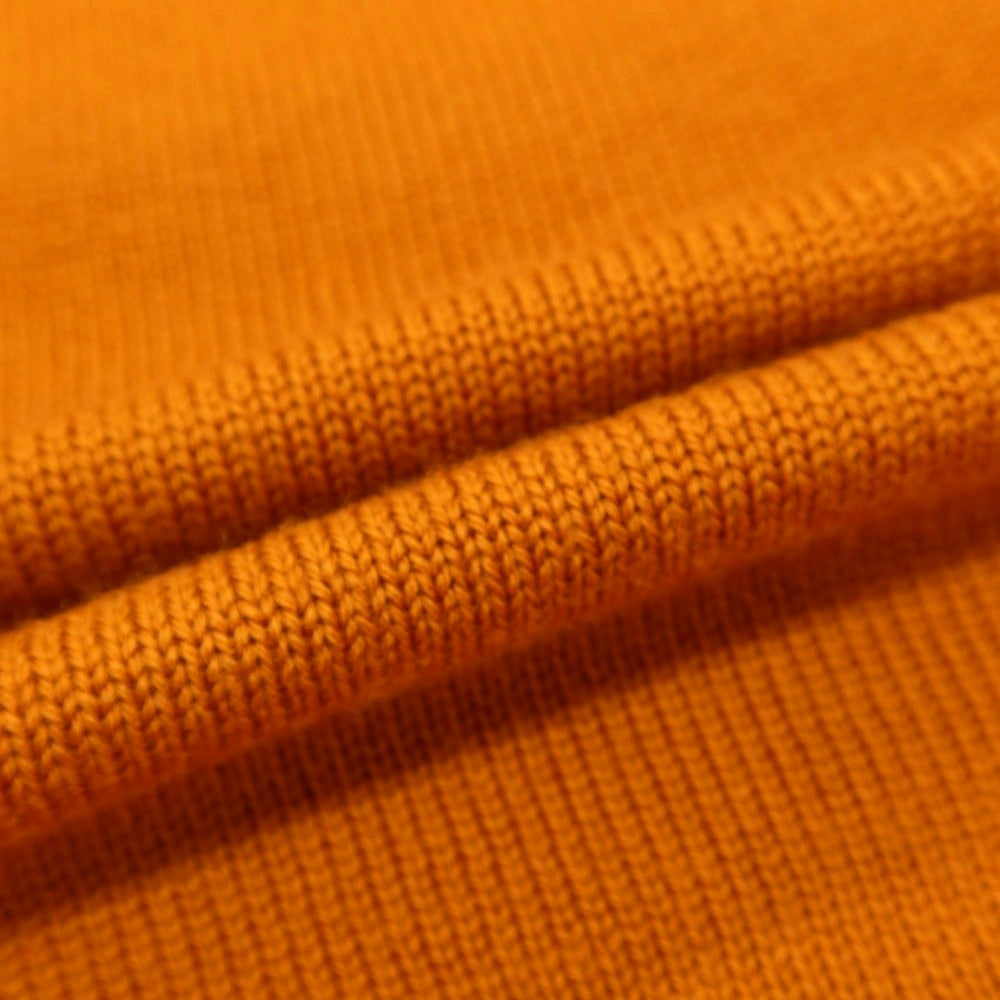 【中古】ドルモア DRUMOHR ウール クルーネック プルオーバーニット オレンジ【 48 】【 状態ランクB 】【 メンズ 】