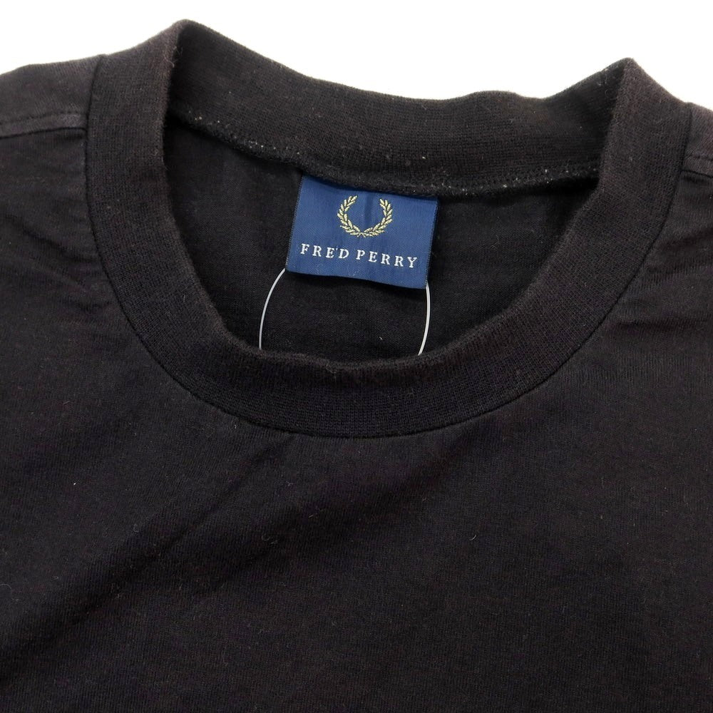【中古】フレッドペリー FRED PERRY 90年代 コットン クルーネック 半袖Tシャツ ブラック【 S 】【 状態ランクC 】【 メンズ 】