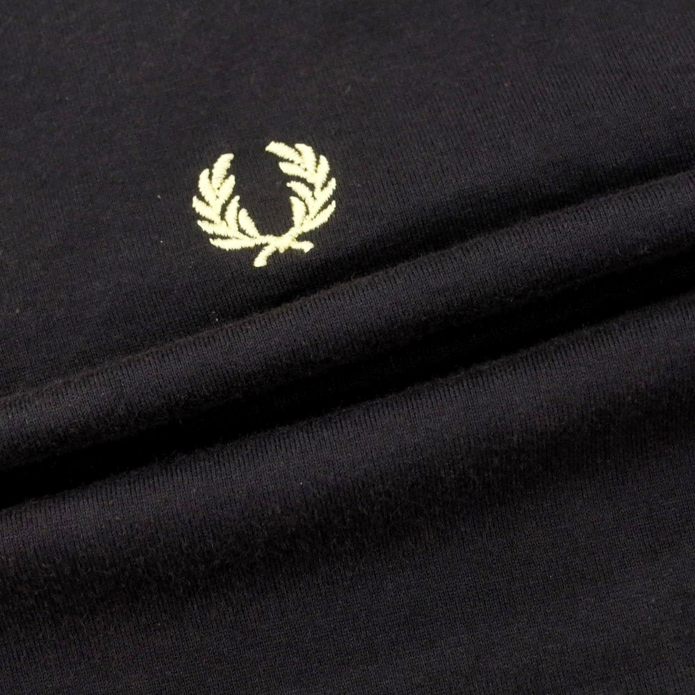 【中古】フレッドペリー FRED PERRY 90年代 コットン クルーネック 半袖Tシャツ ブラック【 S 】【 状態ランクC 】【 メンズ 】