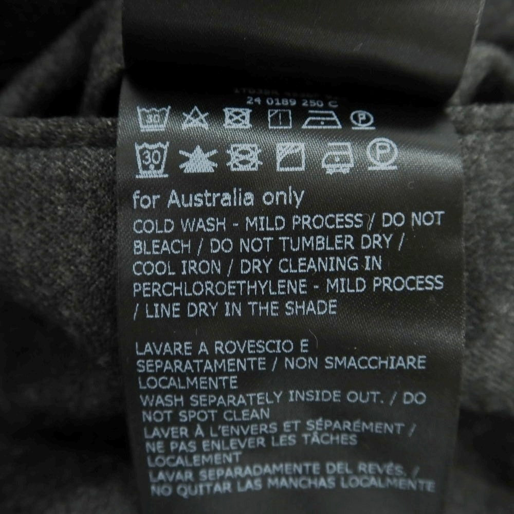 【中古】インコテックス スローウェア INCOTEX SLOWEAR ストレッチ ウールポリエステル ドレススラックスパンツ ダークグレー【 46 】【 状態ランクB 】【 メンズ 】
