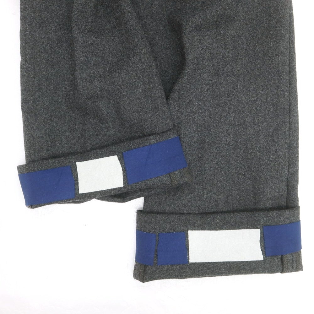 【中古】インコテックス スローウェア INCOTEX SLOWEAR ストレッチ ウールポリエステル ドレススラックスパンツ ダークグレー【 46 】【 状態ランクB 】【 メンズ 】