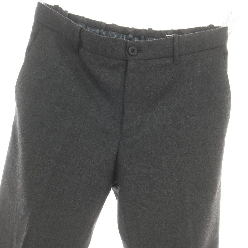 【中古】インコテックス スローウェア INCOTEX SLOWEAR ストレッチ ウールポリエステル イージースラックスパンツ ダークグレー【 46 】【 状態ランクB 】【 メンズ 】
