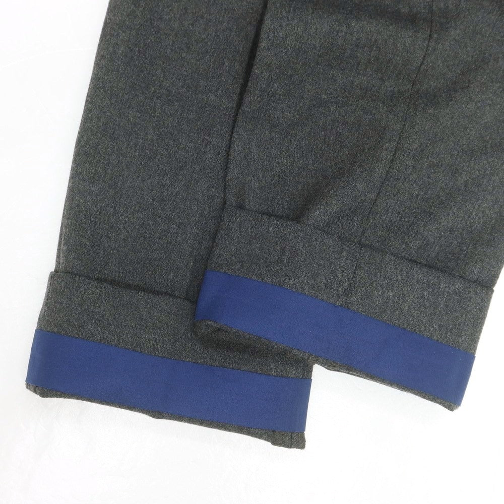 【中古】インコテックス スローウェア INCOTEX SLOWEAR ストレッチ ウールポリエステル イージースラックスパンツ ダークグレー【 46 】【 状態ランクB 】【 メンズ 】