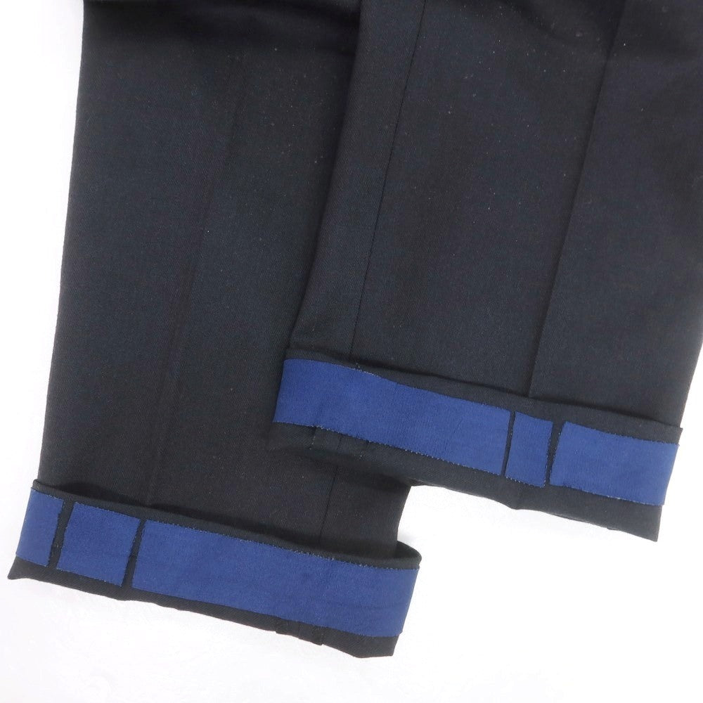 【中古】インコテックス INCOTEX URBAN TRAVELLER ストレッチ ウールポリエステル ドレススラックスパンツ ネイビー【 46 】【 状態ランクC 】【 メンズ 】