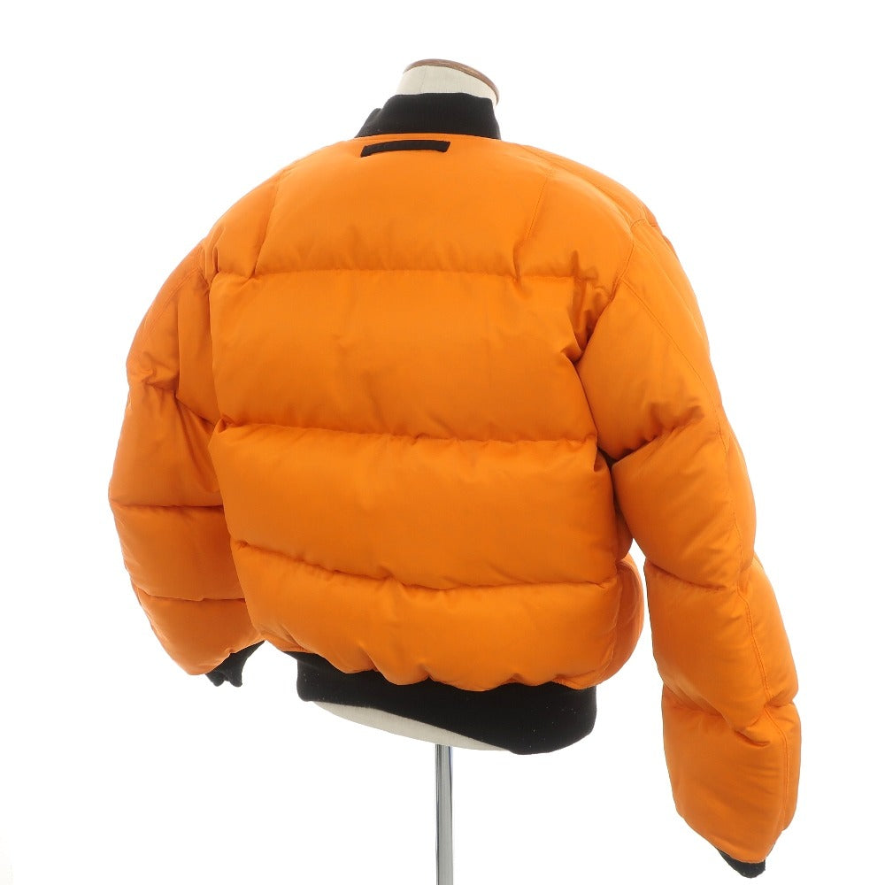 【中古】エスエスズィー SSZ × Buzz Rickson’s リバーシブル フライトジャケット MA-1 ダウンジャケット ブラックxオレンジ【 M 】【 状態ランクB 】【 メンズ 】