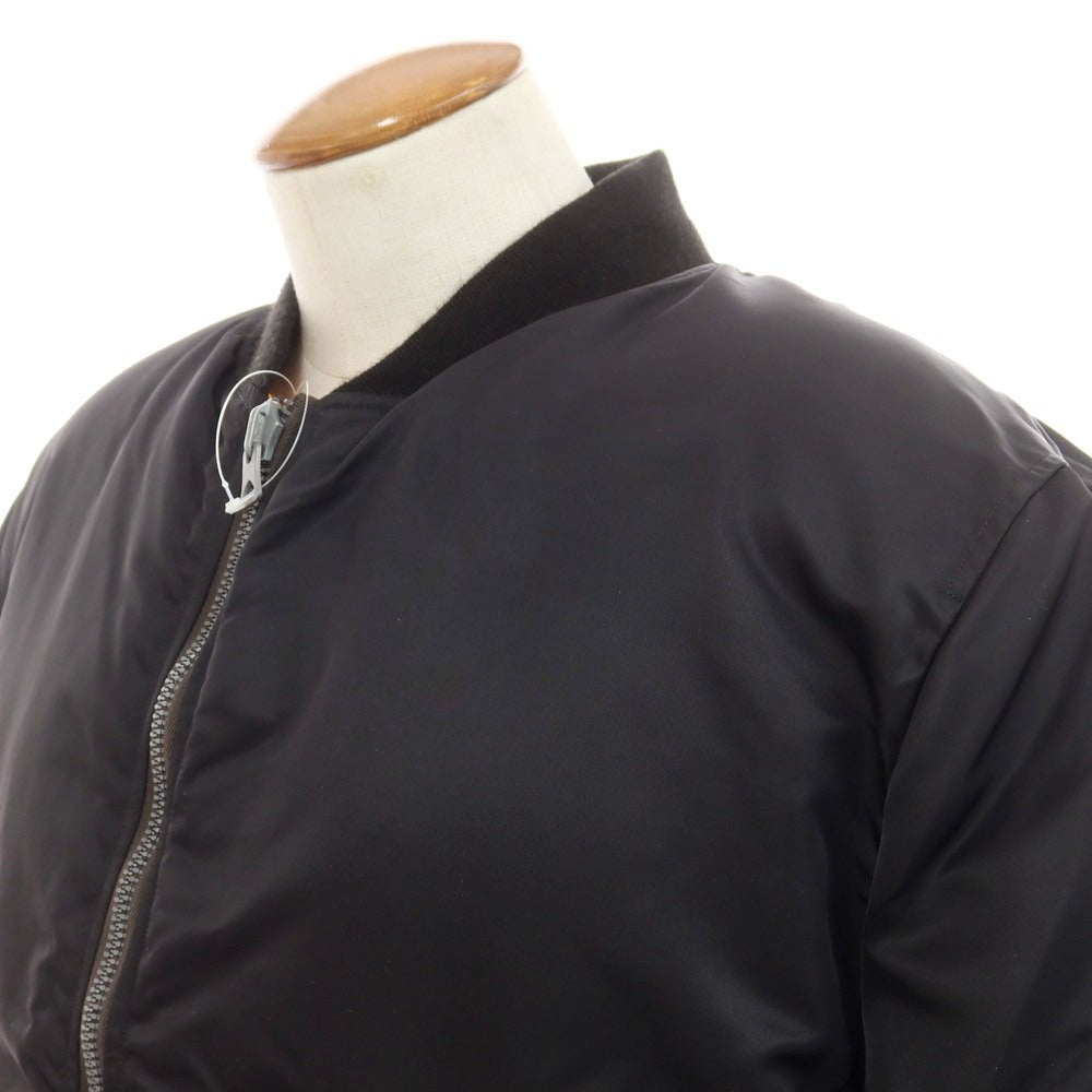 【中古】エスエスズィー SSZ × Buzz Rickson’s リバーシブル フライトジャケット MA-1 ダウンジャケット ブラックxオレンジ【 M 】【 状態ランクB 】【 メンズ 】