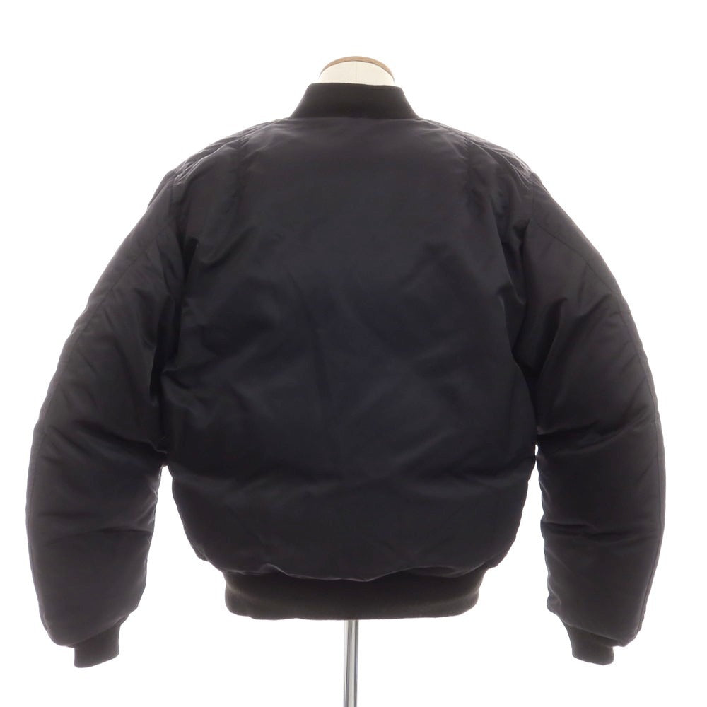 【中古】エスエスズィー SSZ × Buzz Rickson’s リバーシブル フライトジャケット MA-1 ダウンジャケット ブラックxオレンジ【 M 】【 状態ランクB 】【 メンズ 】