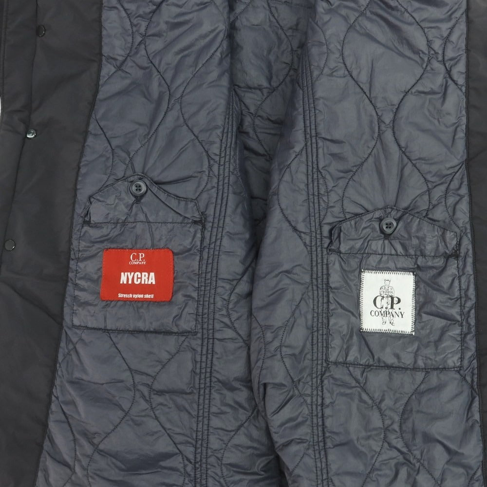 【中古】シーピーカンパニー C.P.Company ストレッチナイロン 中綿 チェスターフィールドコート ブラック【 50 】【 状態ランクB 】【 メンズ 】