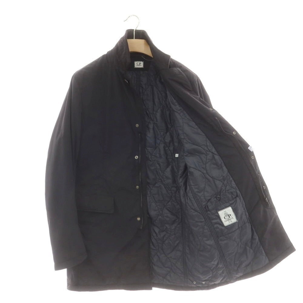 【中古】シーピーカンパニー C.P.Company ストレッチナイロン 中綿 チェスターフィールドコート ブラック【 50 】【 状態ランクB 】【 メンズ 】