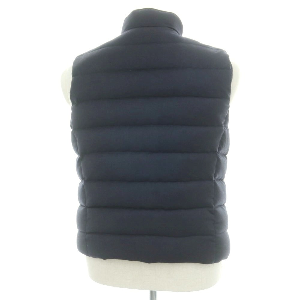 【中古】ムーレー MOORER OLIVER-L ウールカシミヤ ダウンベスト ダークネイビー【 50 】【 状態ランクA 】【 メンズ 】