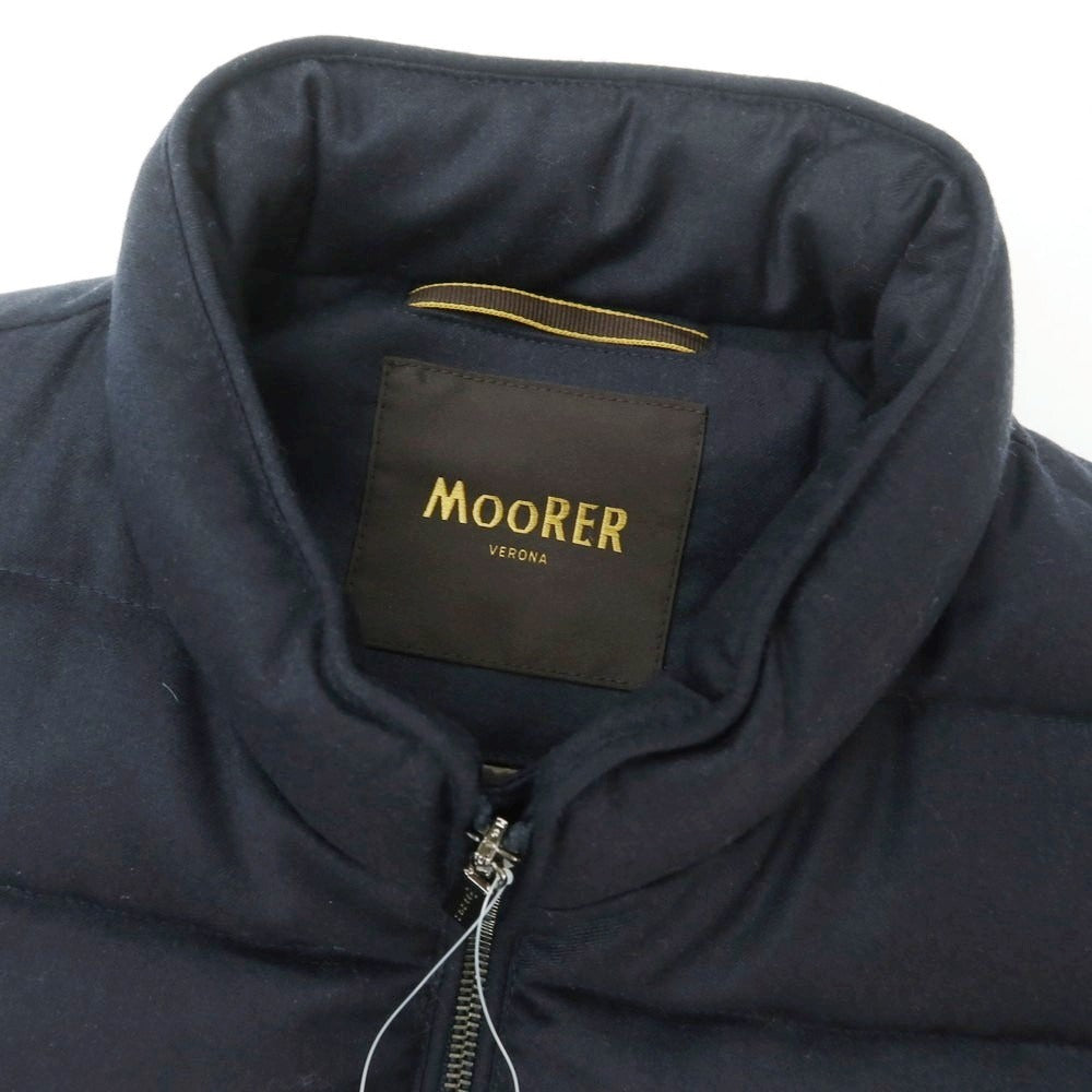 【中古】ムーレー MOORER OLIVER-L ウールカシミヤ ダウンベスト ダークネイビー【 50 】【 状態ランクA 】【 メンズ 】