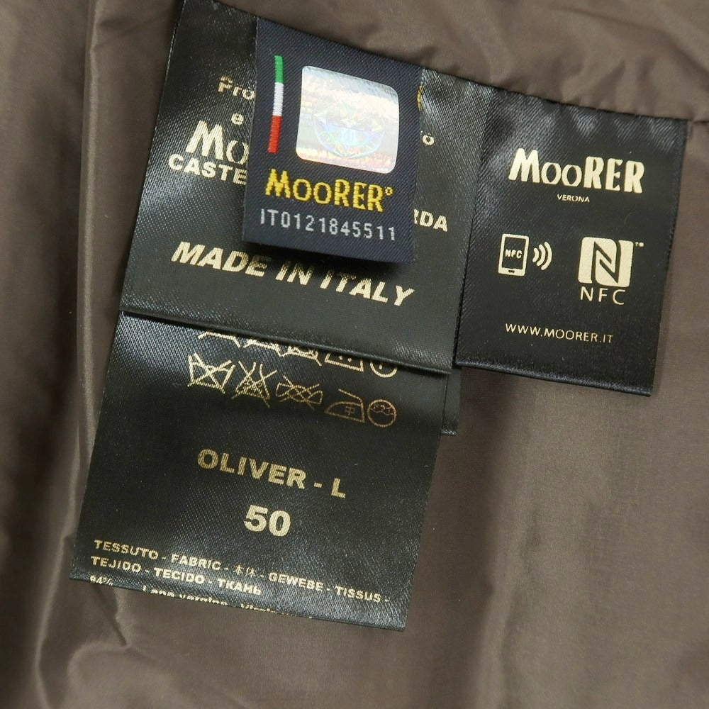 【中古】ムーレー MOORER OLIVER-L ウールカシミヤ ダウンベスト ダークネイビー【 50 】【 状態ランクA 】【 メンズ 】