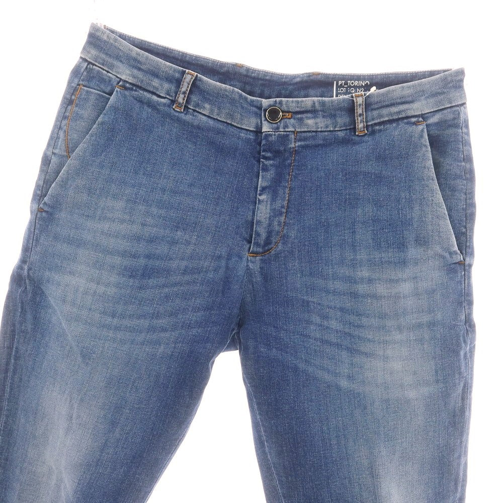 【中古】ピーティートリノ デニム PT TORINO DENIM JUNGLE ストレッチ コットン ジーンズ デニムパンツ ブルー【 34 】【 状態ランクB 】【 メンズ 】