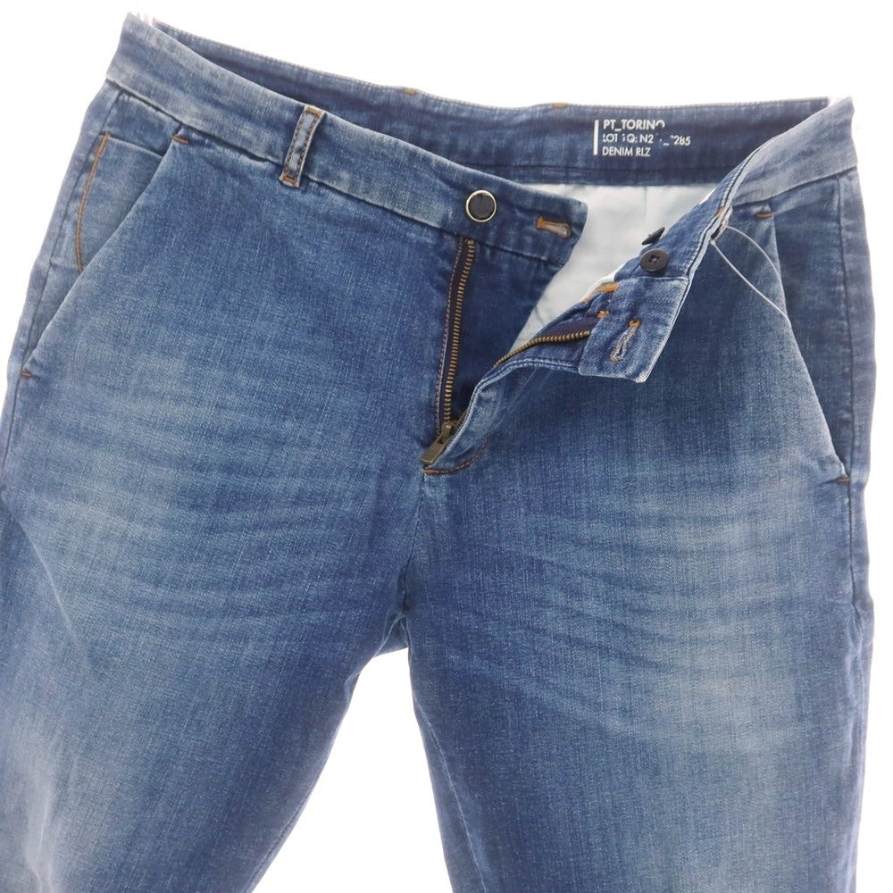 【中古】ピーティートリノ デニム PT TORINO DENIM JUNGLE ストレッチ コットン ジーンズ デニムパンツ ブルー【 34 】【 状態ランクB 】【 メンズ 】