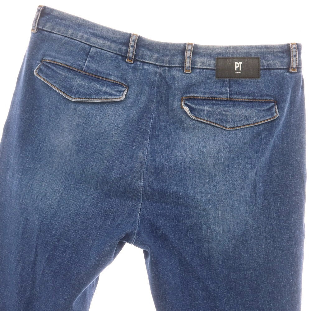 【中古】ピーティートリノ デニム PT TORINO DENIM JUNGLE ストレッチ コットン ジーンズ デニムパンツ ブルー【 34 】【 状態ランクB 】【 メンズ 】