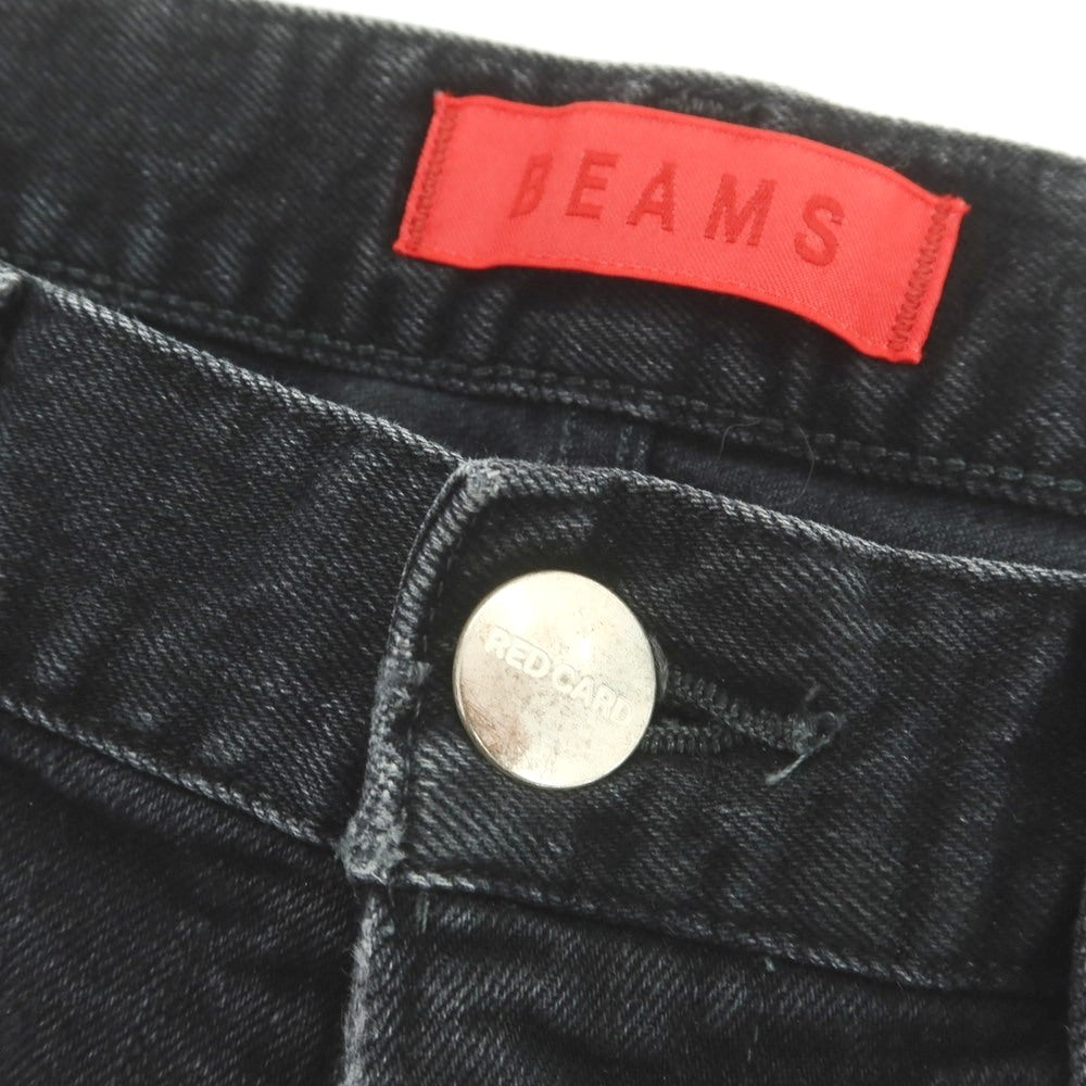 【中古】レッドカード RED CARD × BEAMS ストレッチ コットン ジーンズ デニムパンツ ブラック【 33 】【 状態ランクB 】【 メンズ 】