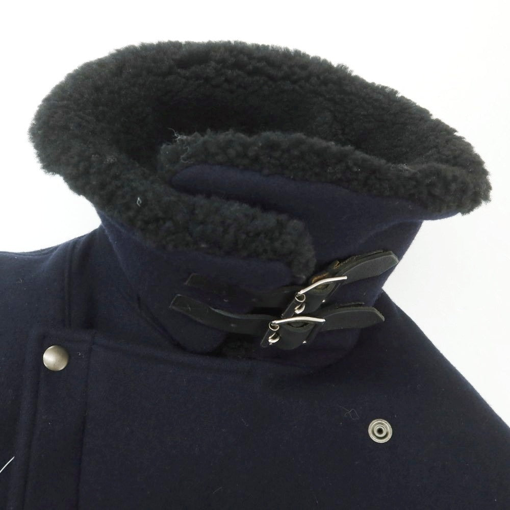 【中古】サイ Scye ウールカシミヤ ダブル ライダースジャケット ネイビー【 36 】【 状態ランクB 】【 レディース 】