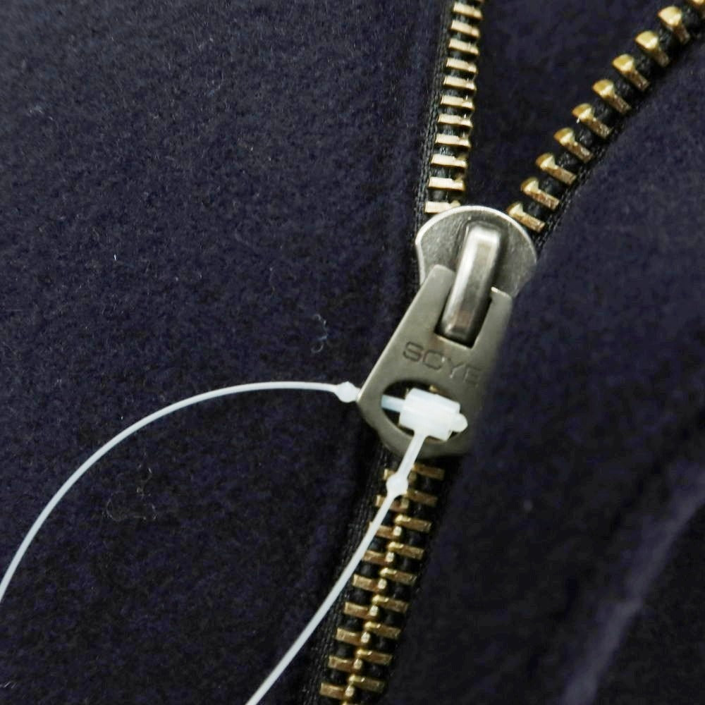 【中古】サイ Scye ウールカシミヤ ダブル ライダースジャケット ネイビー【 36 】【 状態ランクB 】【 レディース 】