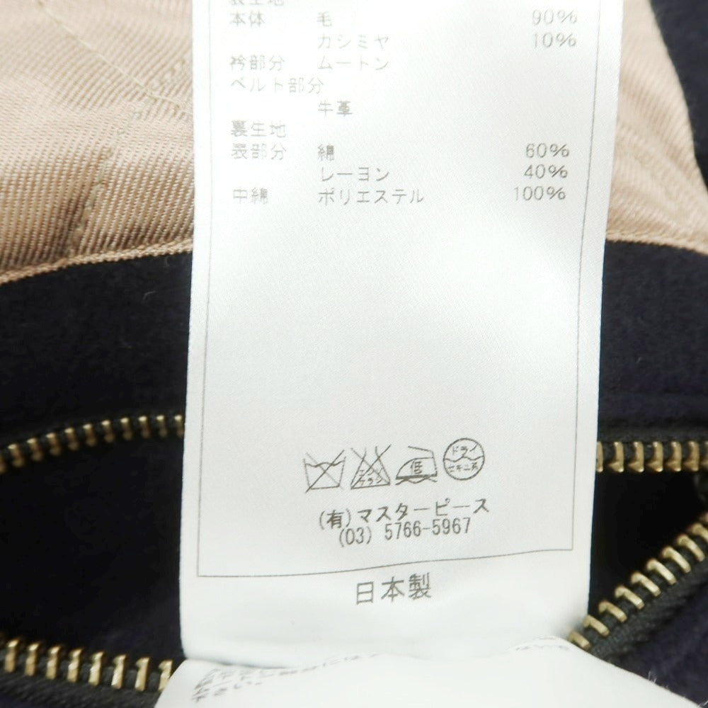 【中古】サイ Scye ウールカシミヤ ダブル ライダースジャケット ネイビー【 36 】【 状態ランクB 】【 レディース 】