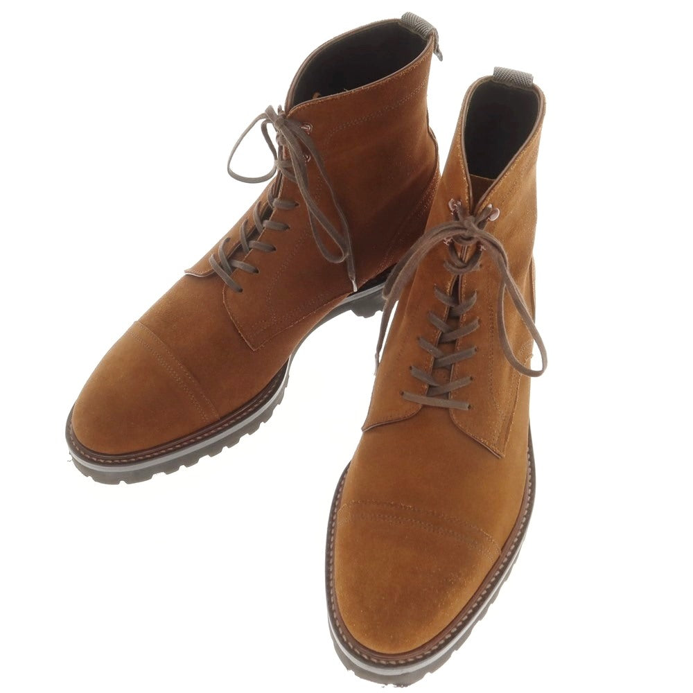 【中古】ダブルエイチ WH スエード レースアップブーツ ブラウン【 6.5 】【 状態ランクA 】【 メンズ 】