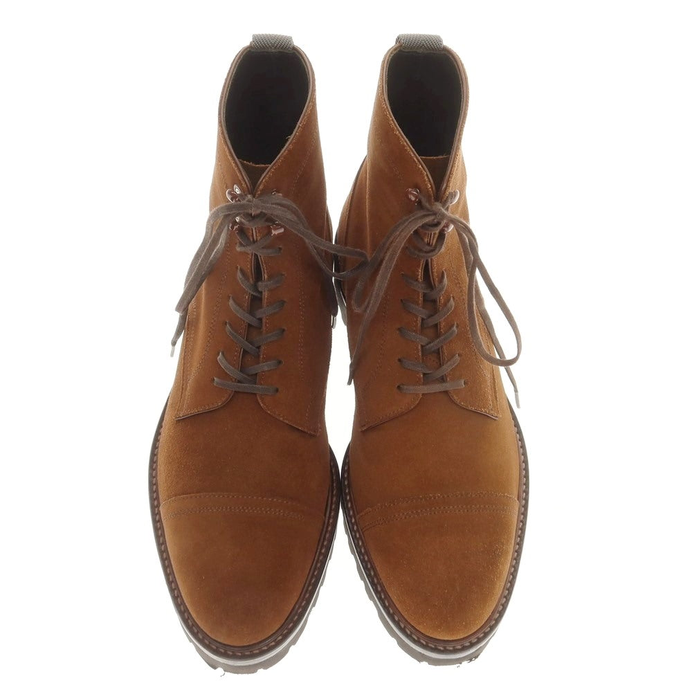 【中古】ダブルエイチ WH スエード レースアップブーツ ブラウン【 6.5 】【 状態ランクA 】【 メンズ 】