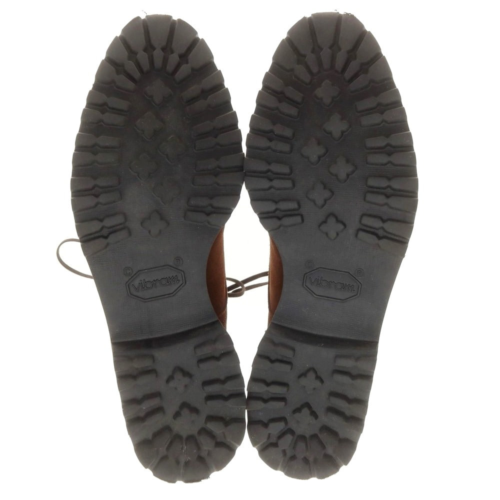 【中古】ダブルエイチ WH スエード レースアップブーツ ブラウン【 6.5 】【 状態ランクA 】【 メンズ 】