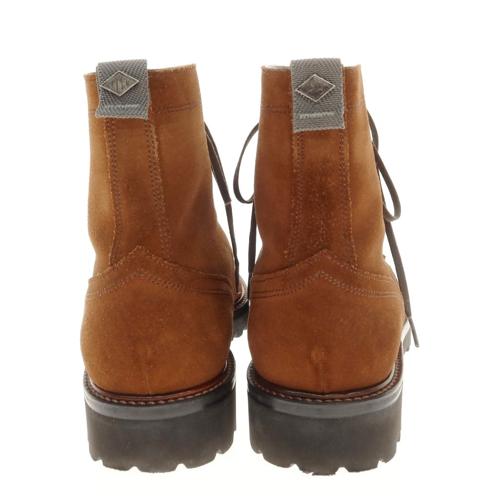 【中古】ダブルエイチ WH スエード レースアップブーツ ブラウン【 6.5 】【 状態ランクA 】【 メンズ 】