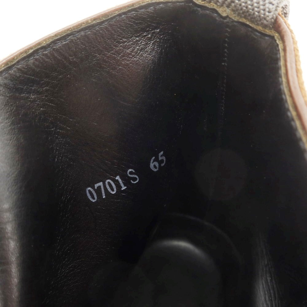 【中古】ダブルエイチ WH スエード レースアップブーツ ブラウン【 6.5 】【 状態ランクA 】【 メンズ 】