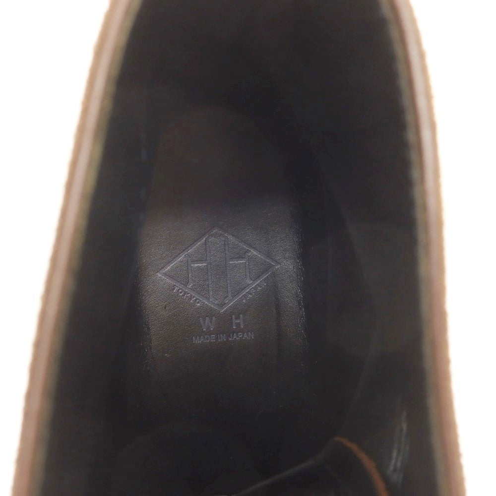 【中古】ダブルエイチ WH スエード レースアップブーツ ブラウン【 6.5 】【 状態ランクA 】【 メンズ 】