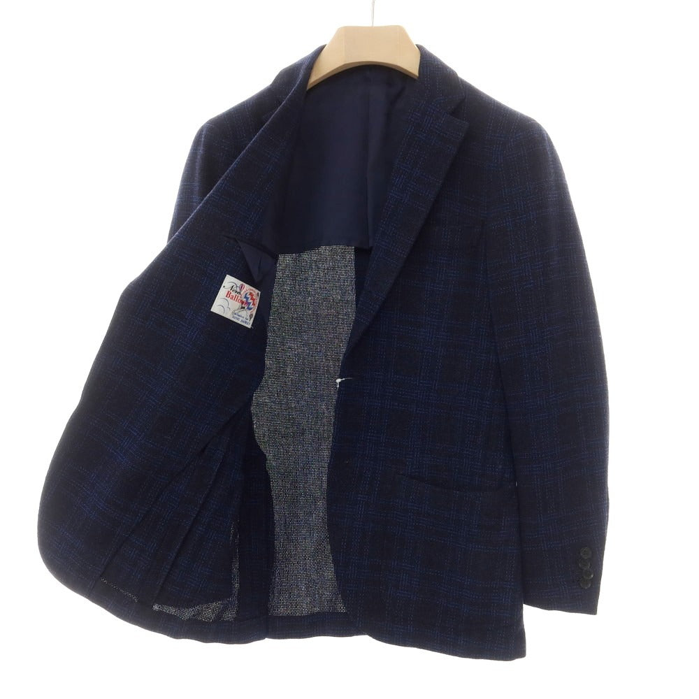 【中古】リングヂャケット RING JACKET ウール テーラードジャケット ネイビーxブルー【 48 】【 状態ランクB 】【 メンズ 】