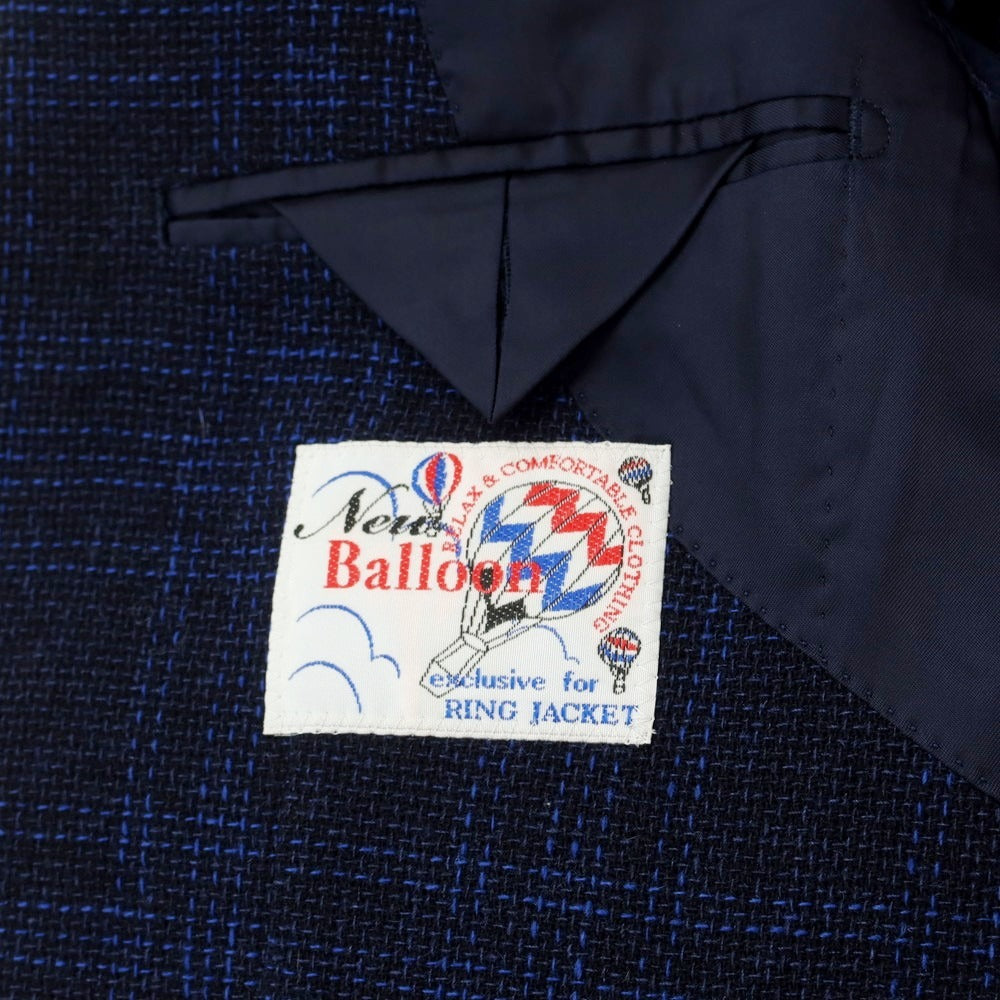 【中古】リングヂャケット RING JACKET ウール テーラードジャケット ネイビーxブルー【 48 】【 状態ランクB 】【 メンズ 】