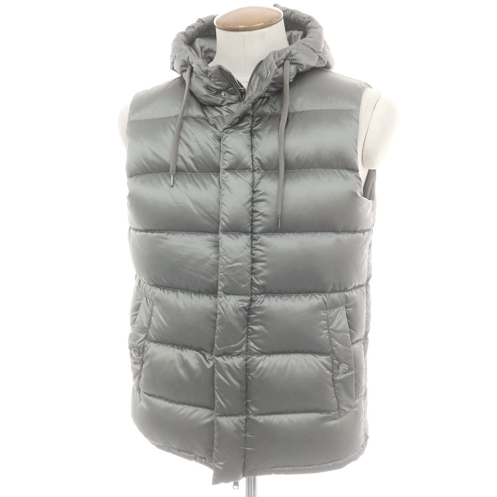 【中古】ヘルノ Herno ナイロンポリエステル ダウンベスト グレー【 48 】【 状態ランクB 】【 メンズ 】