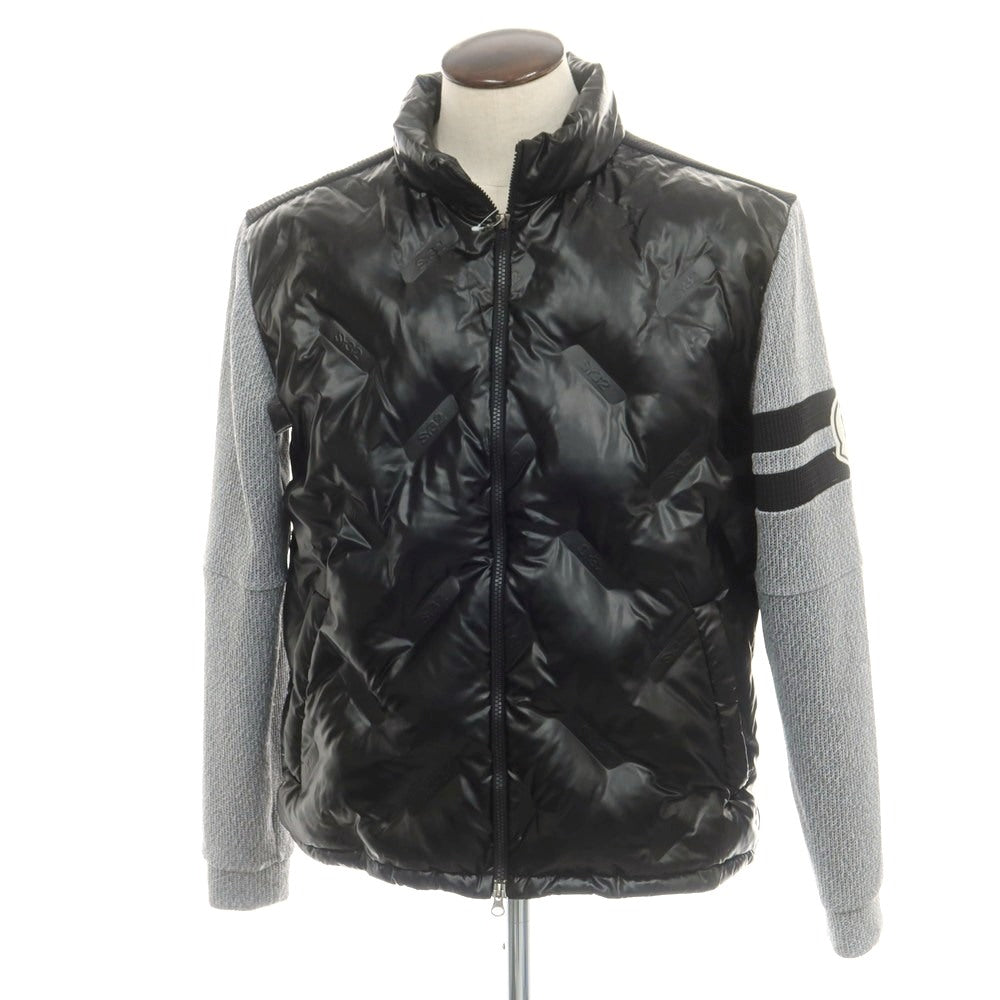 【中古】エスワイサーティトゥー バイ スウィートイヤーズ SY32 BY SWEET YEARS ボンディング ロゴ キルトジャケット 中綿ブルゾン ブラックxグレー【 L 】【 状態ランクB 】【 メンズ 】