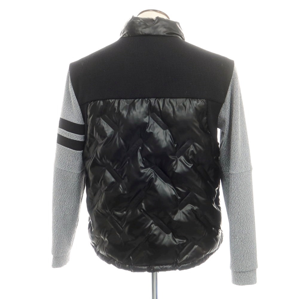 【中古】エスワイサーティトゥー バイ スウィートイヤーズ SY32 BY SWEET YEARS ボンディング ロゴ キルトジャケット 中綿ブルゾン ブラックxグレー【 L 】【 状態ランクB 】【 メンズ 】