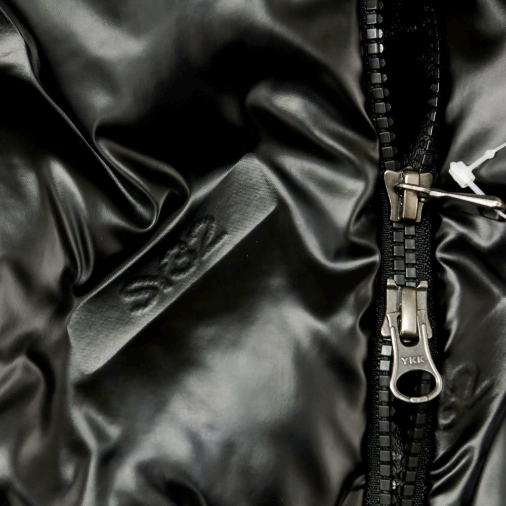 【中古】エスワイサーティトゥー バイ スウィートイヤーズ SY32 BY SWEET YEARS ボンディング ロゴ キルトジャケット 中綿ブルゾン ブラックxグレー【 L 】【 状態ランクB 】【 メンズ 】