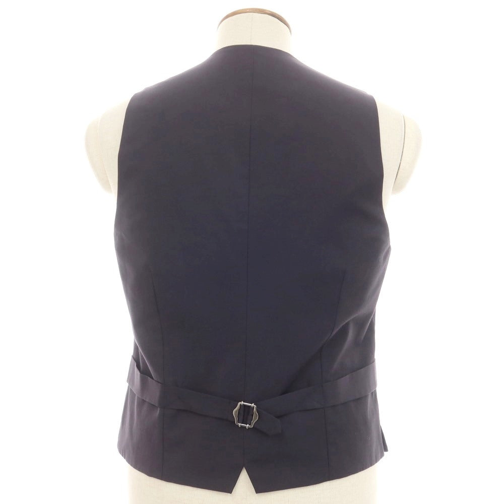 【中古】ラルディーニ LARDINI リネンコットンシルク ジレ ベスト ネイビー【 48 】【 状態ランクB 】【 メンズ 】