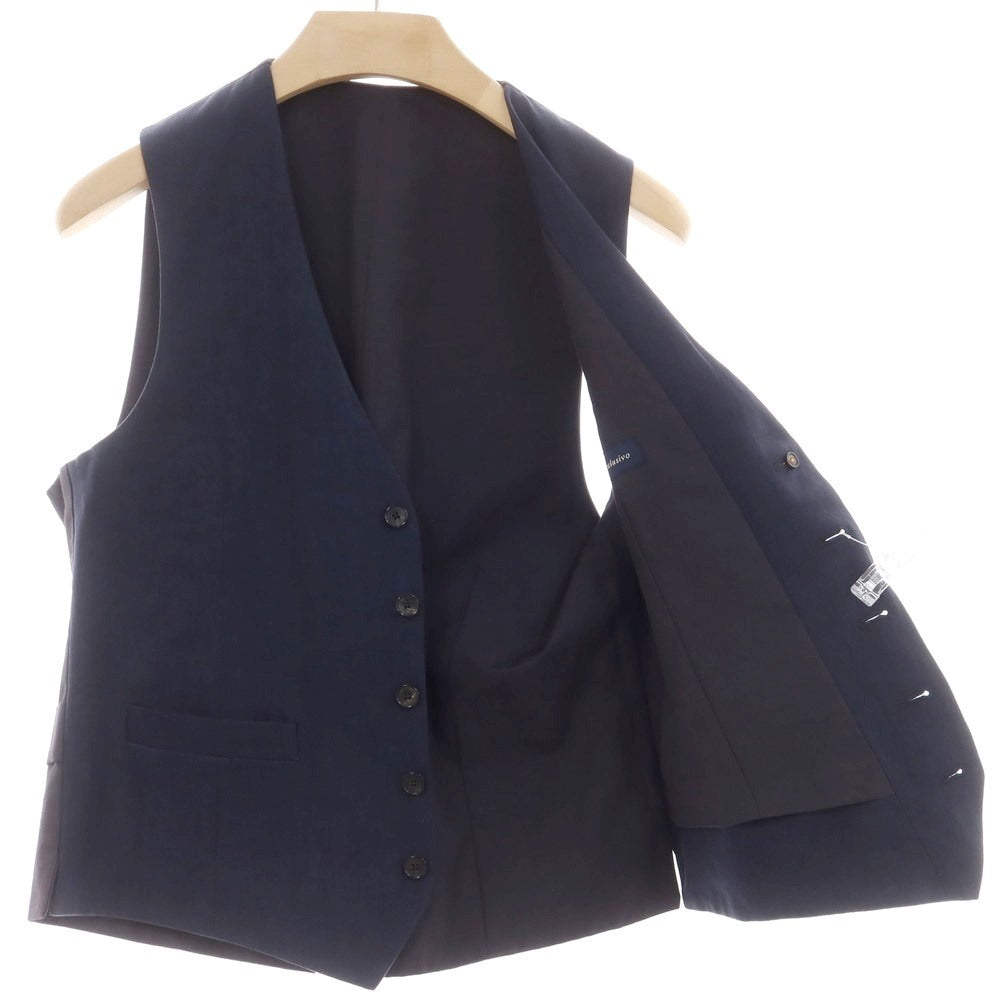 【中古】ラルディーニ LARDINI リネンコットンシルク ジレ ベスト ネイビー【 48 】【 状態ランクB 】【 メンズ 】
