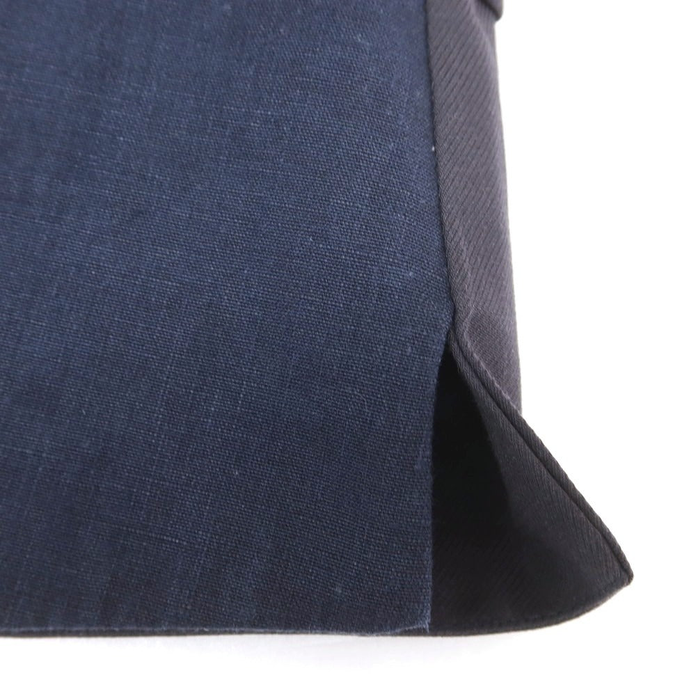 【中古】ラルディーニ LARDINI リネンコットンシルク ジレ ベスト ネイビー【 48 】【 状態ランクB 】【 メンズ 】