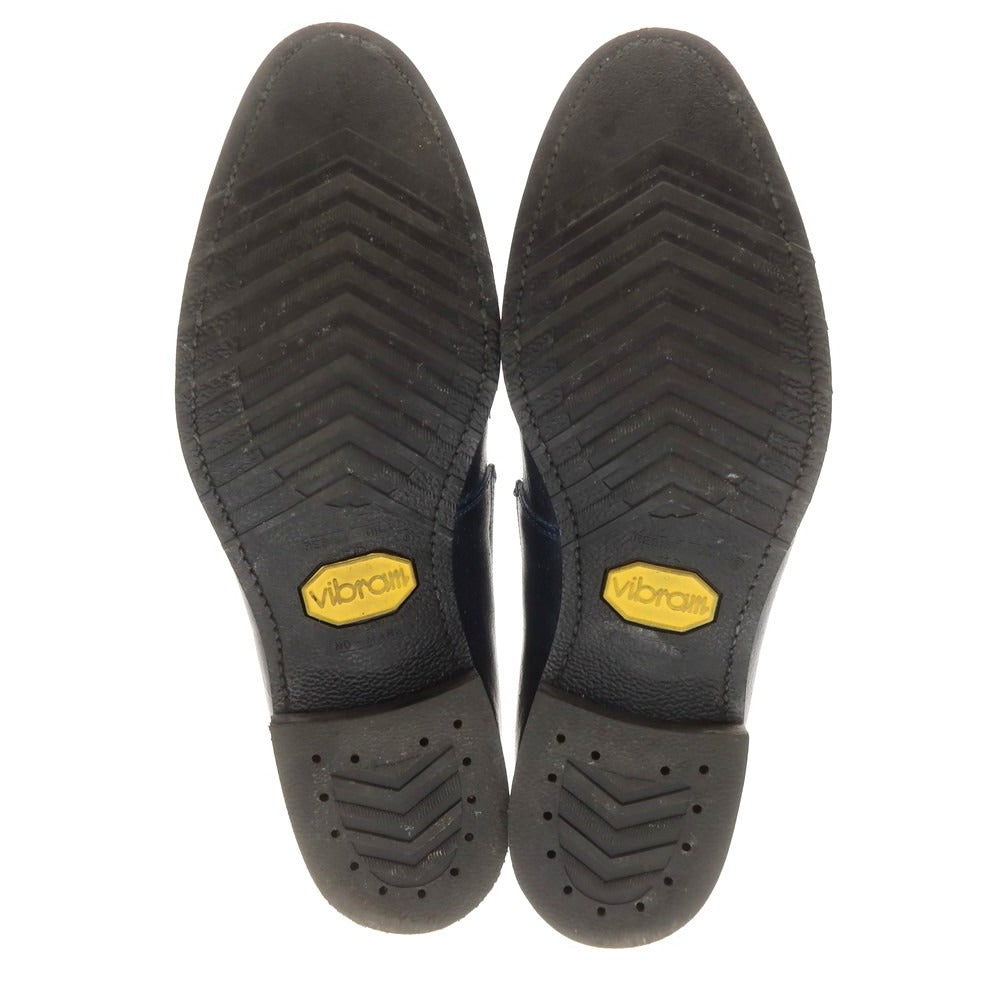 【中古】コルノブルゥ CORNO BLU バケッタレザー チャッカブーツ ネイビー【 7 1/2 】【 状態ランクB 】【 メンズ 】