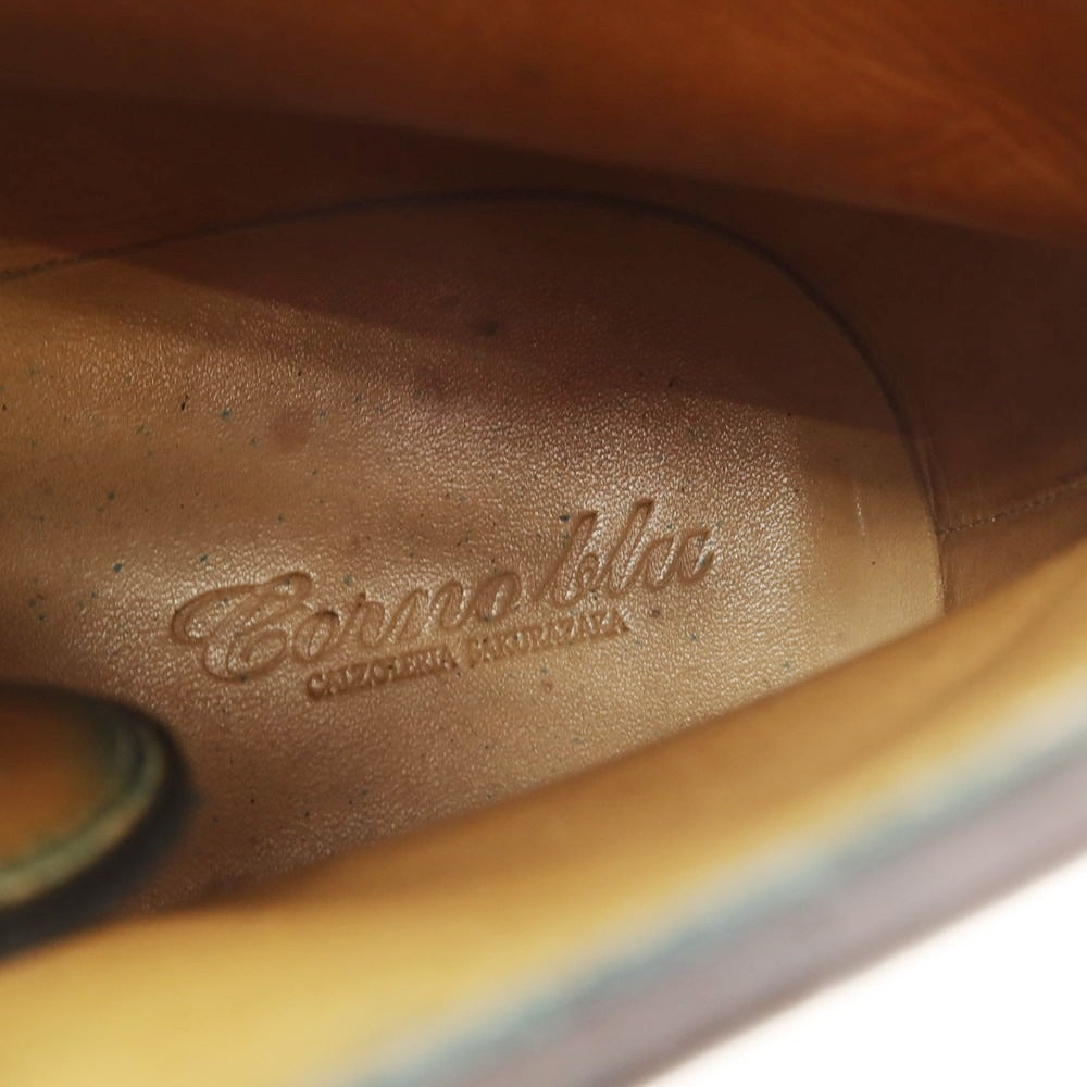 【中古】コルノブルゥ CORNO BLU バケッタレザー チャッカブーツ ネイビー【 7 1/2 】【 状態ランクB 】【 メンズ 】