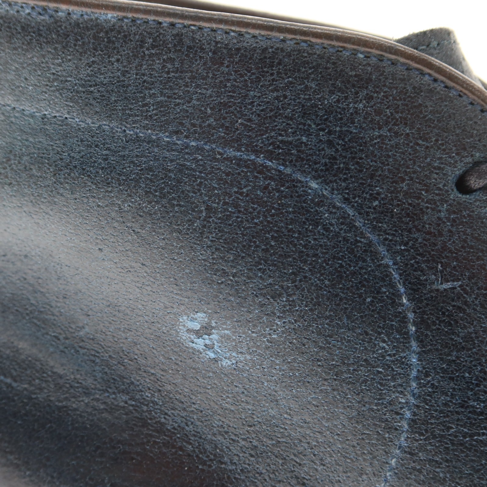 【中古】コルノブルゥ CORNO BLU バケッタレザー チャッカブーツ ネイビー【 7 1/2 】【 状態ランクB 】【 メンズ 】