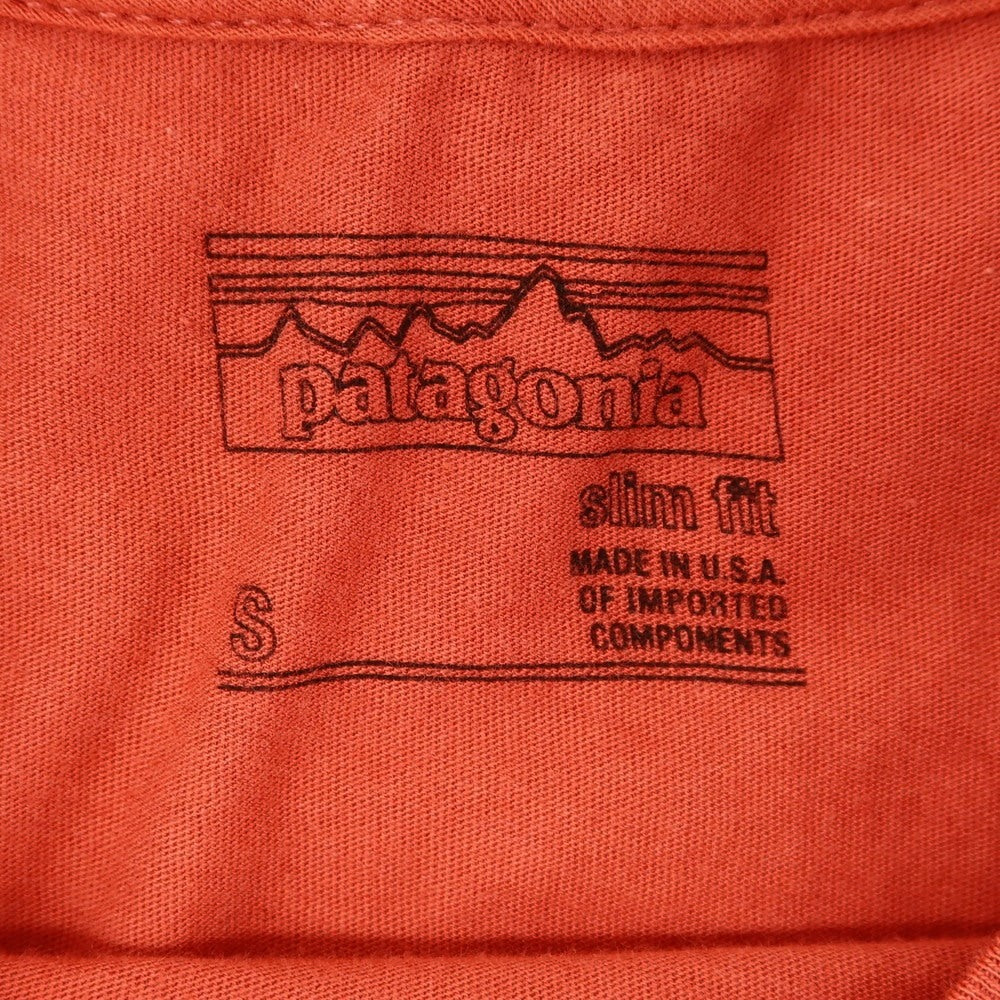 【中古】パタゴニア patagonia コットン クルーネック 半袖Tシャツ レッド【 S 】【 状態ランクB 】【 メンズ 】