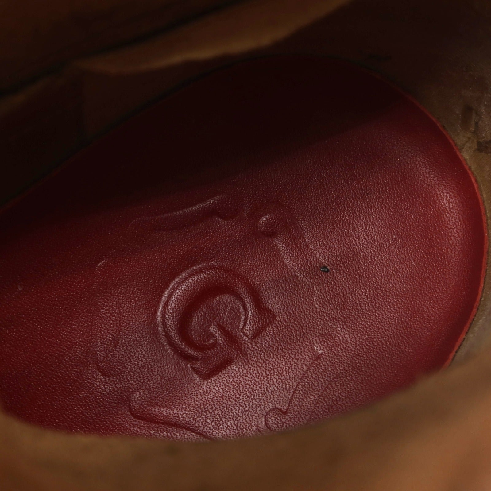 【中古】グレンソン GRENSON コンビ レースアップ ブーツ ライトブラウン【 7 1/2 】【 状態ランクB 】【 メンズ 】