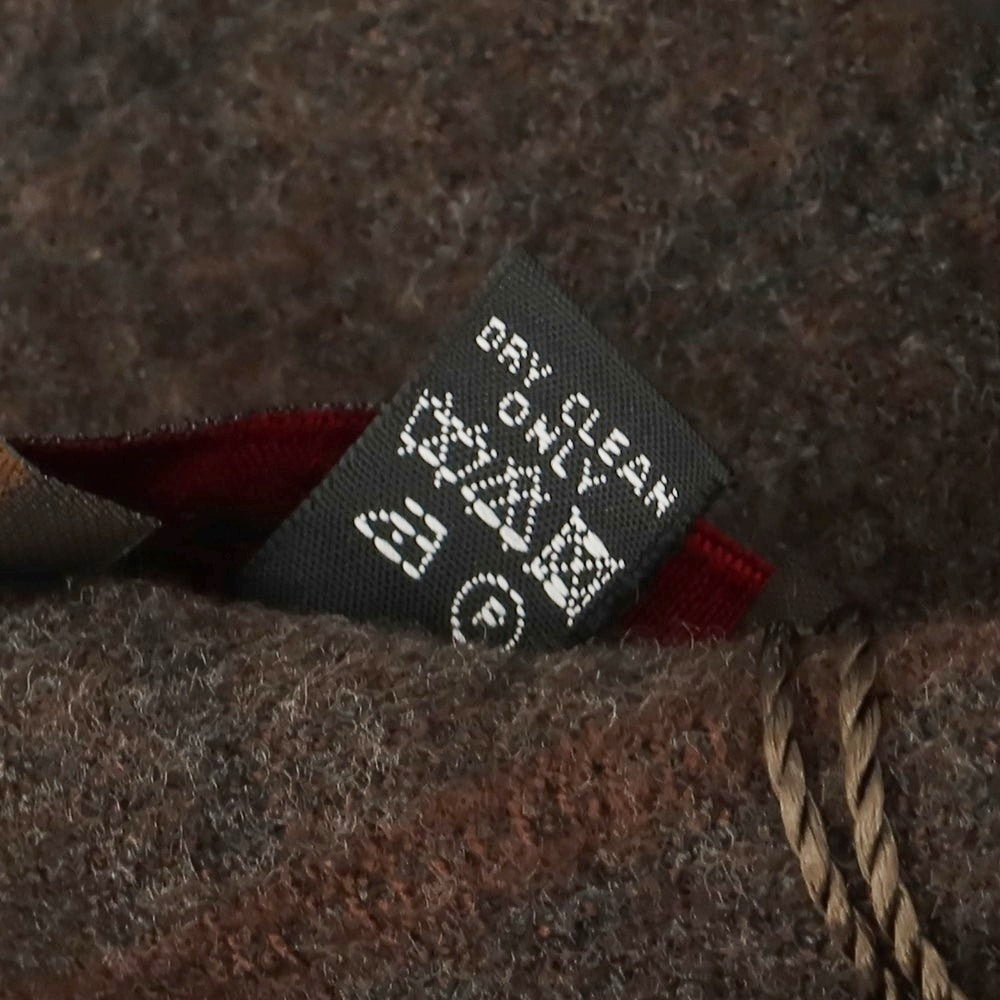 【中古】フィオリオ FIORIO レーヨン ストライプ マフラー ダークブラウン【 状態ランクA 】【 メンズ 】