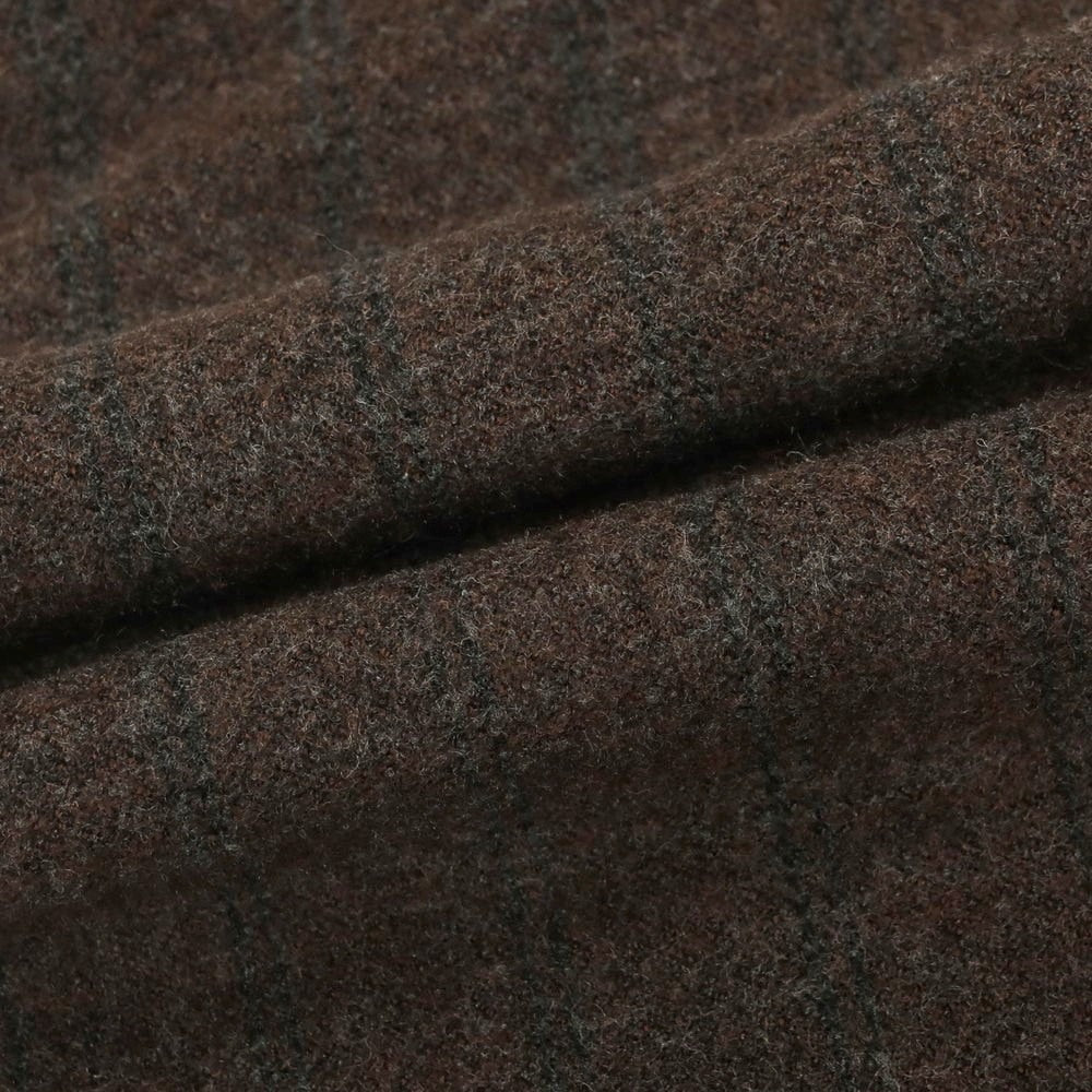 【中古】フィオリオ FIORIO レーヨン ストライプ マフラー ダークブラウン【 状態ランクA 】【 メンズ 】