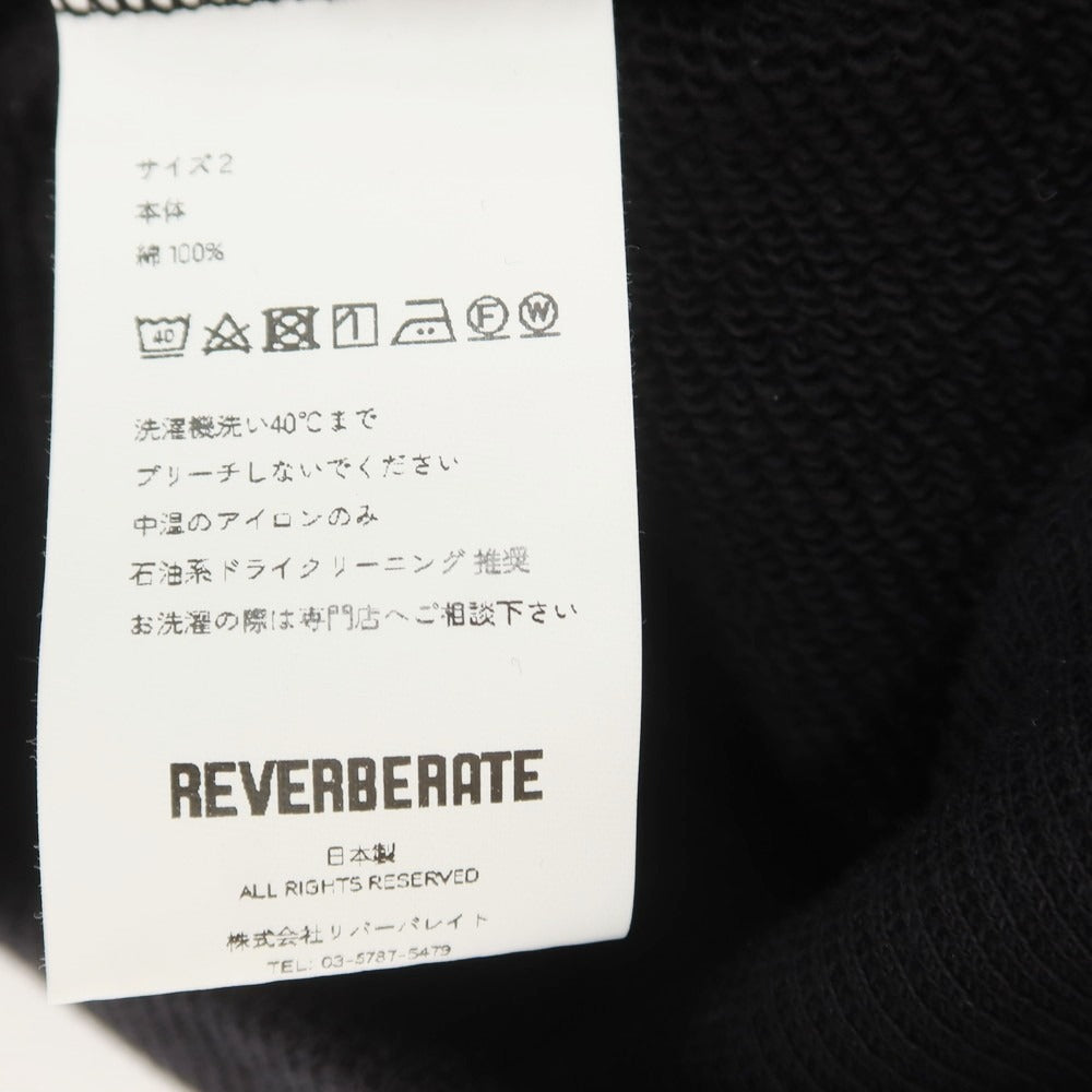 【中古】リバーバレイト REVERBERATE コットン ハーフジップ パーカー ブラック【 2 】【 状態ランクB 】【 メンズ 】