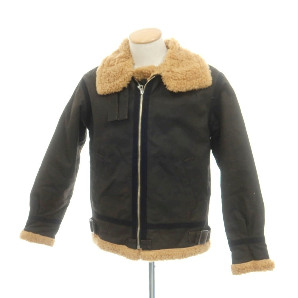 【中古】サムライ ジーンズ SAMURAI JEANS コットン B-3型 フライトジャケット ブルゾン ダークブラウン【 S 】【 状態ランクB 】【 メンズ 】