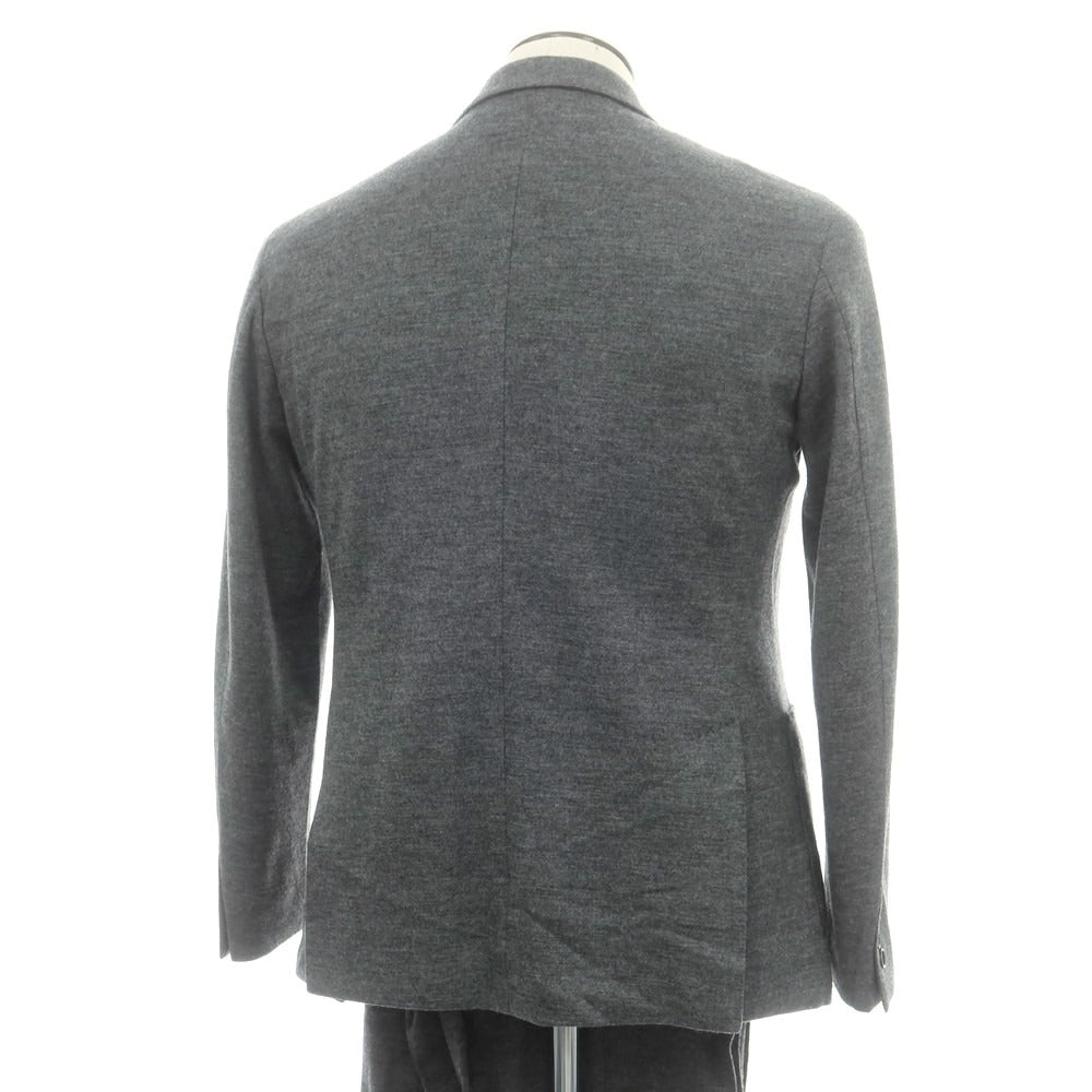 【中古】エストネーション ESTNATION ウールジャージー 2つボタンスーツ グレー【 L 】【 状態ランクB 】【 メンズ 】