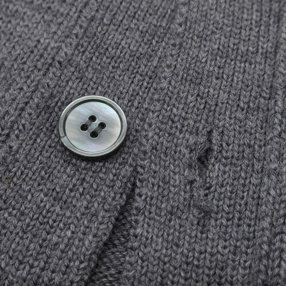 【中古】ザノーネ ZANONE ミドルゲージ ウール スタンドカラー カーディガン グレー【 48 】【 状態ランクA 】【 メンズ 】