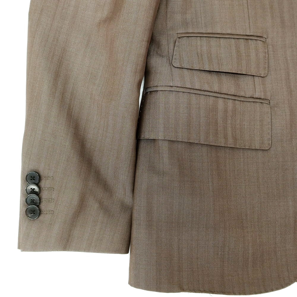 【中古】ラルディーニ LARDINI ウール 3つボタンスーツ アッシュブラウン【 42 】【 状態ランクC 】【 メンズ 】